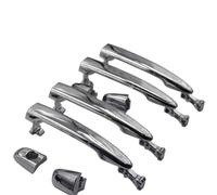 WPHLYZ for Toyota for Avalon 2005 2006 2007 2008 2009 2010 Black Chrome Front Rear Left Right Exterior Door Handle Car Exterior Door Handle