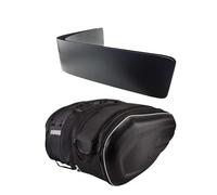 WPHLYZ Saddlebag Storage Panniers 2PCS Waterproof Motorcycle Side Bags SaddleBag Oxford Fabric Saddle Trunk Luggage Helmet Riding Travel(PU and Plate)