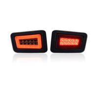 WPHLYZ TailLight For Hummer For H2 SUV 2003 2004 2005 2006 2007 2008 2009 Led Taillights Assy Kit Turn Signal Tail Brake Reversing Backup Lamp Car Rear Bumper Fog Light(Smoked Bumper Light)