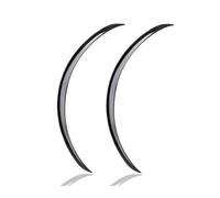 WPHLYZ Tire Mudflaps Protector 2Pc Car Truck Body Fender Rubber Wheel Arches Eyebrow Lip Anti-scratch Strip Sticker Mud Flaps Guard Universal Carbon Trim Mud Flaps(Black 73cm)