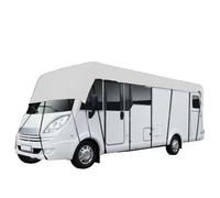 WPJBDS Motorhome Top Cover Caravan Rv Covers 210D Oxford Cloth Camper Cover, Waterproof & Rain and Snow Proof Pop Up Camper Cover Trailer Cover, Foldable Storage,Silver,12x3m/39x9.8ft