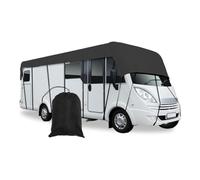 WPJBDS Universal RV Caravan Cover, Waterproof RV Protective Roof Cover, Breathable Motorhome Top Covers Frost UV Protector Tarpaulin with Straps for Camper Travel, 210D Oxford Cloth