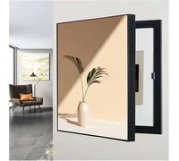 WPJBDS Wall Mounted Electrical Panel Cover Modern Meter Box Decorative Painting Hidden Circuit Breaker Panel Fuse Box Cover Cabinet with Ps Frame,H,35x45cm/13.8x17.7inch