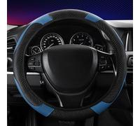 WPJOLOAAX Car Steering Wheel Cover, for Land Rover Range Rover Evoque I L538 2015-2018 Anti-Slip Breathable Steering Wheel Protector, Protects from Scratches, Dust and Wear,C-38cm