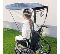 WPJQJWD Electric Wheelchair Umbrella, Adjustable Wheelchair Umbrella Canopy Awning Electric Wheelchair Folding Canopy Umbrella Stand For Most Wheelchai