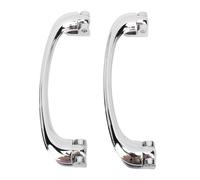 WPKD BLUEIY 1 Pair Chrome Interior Door Pull Handle Universal LWH106 Wearproof Inside Door Handle Replacement for Classic Cars Tudor
