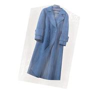 WPKD BLUEIY 100 Pcs Hanging Garment Bag, Dustproof Single Use PE Material, Semi Transparent 60 x 120 cm, Clear Suit Bag for Closet Clothes, Hanging Garment Cover