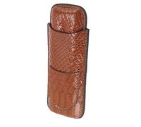 WPKD BLUEIY 2 Finger Cigar Case, Portable Waterproof Lightweight Artificial Leather Cigar Box for Men, Compact Cigar Holder, Ideal for Travel and Storage