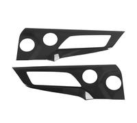 WPKD BLUEIY 2PCS Car Interior Door Panel Trim Glossy Carbon Fiber Scratchproof Unique Decoration for Mustang S650 2024 Onwards