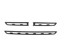 WPKD BLUEIY 3Pcs Front Grille Strip Cover Carbon Texture Style Grille Strip Molding Trim Replacement for Subaru Outback 2020 to 2023