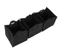 WPKD BLUEIY 3pcs Square Planting Bags, Reusable Felt Plant Grow Bag Multi Purpose Garden Grow Bags with Handles for Vegetables Flowers Berry Potato ((3 gallons) 19.5 * 19.5 * 20)