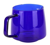 WPKD BLUEIY 550ml Borosilicate Glass Sharing Cup,Household Coffee and Tea Mug,-20~302.0°F,Cup Mouth Diameter 8.5cm,for Coffee,Tea,and Water(Blue)