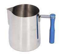 WPKD BLUEIY 600ML Stainl Steel Coffee Frothing Pitcher, Break Resistance Milk Frothing Cup with Detachable Handle, Blue, Cream Frothing Jug, Milk Pitcher
