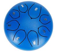 WPKD BLUEIY 6in Tongue Drum, 8 Tones Ethereal Hand Pan Drum with Drumstick, Blue Percussion Instrument for Meditation and Relaxation