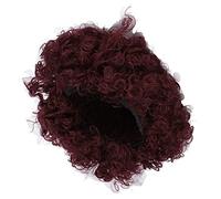WPKD BLUEIY Adult Innovative Color Party Wig, Brown Clown Wig for Halloween Costume, Circus Curly Hair, Festival Supplies, Interesting Headgear for Football, Unique Design