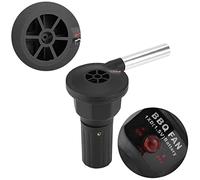 WPKD BLUEIY BBQ Air Blower Fans,Handheld Electricity Air Blower,Plastic Stainless Steel Barbecue Fans,for Outdoor Barbecue,Camping,Fires