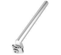 WPKD BLUEIY Bicycle Alluminium Alloy Seat Post,Bike Seatpost,25.4 * 300mm/1 * 11.8inch,Shockproof Cycle Saddle Seat Post for Mountain Bike Road Bike (Silver)