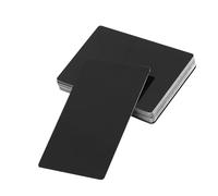 WPKD BLUEIY Blank Metal Business Cards,Business Visiting Name Cards,Impressive Blanks Laser Mark,for Laser Engraving DIY, for DIY Gift Lable(Black,8.6x5.4x2.2cm,116g)
