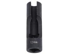 WPKD BLUEIY Fuel Line Socket 1/2in Drive Chrome Vanadium Steel Efficient Removal for Fasteners On Injector Lines Bent Pipes EGT Sensors (12mm)