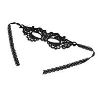 WPKD BLUEIY Hollow Lace Half Face Mask, Costume Eyes Mask for Women, Halloween Dancing Party Decoration, Intricate Lace Design, Ele Eye Cover, Black