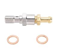 WPKD BLUEIY M10 x 1.25 Banjo Bolt Bleed Screw Nipple with Washer Dust Cap Effective Brake Bleeding Solution for Motorcycle Master Cylinder Premium Metal Anodized Blue Single Pack