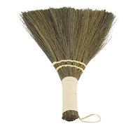WPKD BLUEIY Mini Hand Broom,Small Hand Held Natural Straw Broom,Small Dust Brush,Manual Straw Braid Handmade Dust Floor Cleaning for Cleaning Table Countertop Keyboard