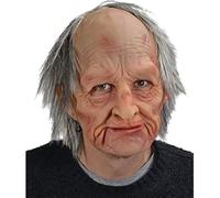 WPKD BLUEIY Old Man Mask,The Elder Old Man Headgear,Realistic Masquerade Full Head Tricky Props,alloween Masquerade Party Latex Mask,for Halloween Costume Props