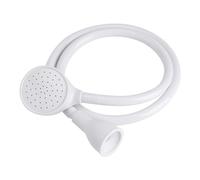 WPKD BLUEIY Shower Spray Head Hose,Rubber Shower Head and Hose,1.5-2.5mm Round Faucets Bath Tub Sink Faucet Attachment (109cm,Single Sided,White)
