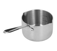 WPKD BLUEIY Stainl Steel Hot Milk Pot, Mini Milk Coffee Pot for Chote, Boiled Sugar, Cheese, Butter Melting, Dual Pour Spouts, 0.5L Capacity, Kitchen ential