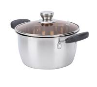 WPKD BLUEIY Stainl Steel Multi Use Pot, 20cm / 7.87in, Efficient Heat Transfer Cooking Pot for Gas and Induction Stove, Versatile Soup and Stew Pot