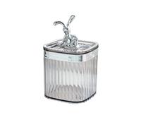 WPKD BLUEIY Toothpick Holders,Toothpick Dispensers,Portable Decorative Plastic Dispenser with Lid,for Restaurant Bar Home Party(Gray)