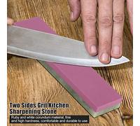 WPKD BLUEIY Two Sides Grit Kitchen Sharpening Tool, Knife Sharpener Whetstone (3000# & 10000#), Dual-Sided Sharpening Stone for Kitchen Knives, 7.1 x 2.4 x 1.0 in