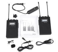 WPKD BLUEIY Wireless Lavalier Microphone Kit,Lapel Mic,BY-WM8 Pro K1 UHF,40 Hz to 18 kHz,1/4 Wire Antenna,3.5mm Mini Jack,for Camera(208x67x29mm,638g)