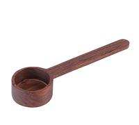 WPKD BLUEIY Wooden Coffee Scoop in Black Walnut,Measuring Spoon,for Coffee Beans Milk Sugar Kitchen Baking Tool (Long Handle,48x165mm)