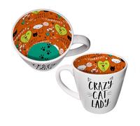 WPL Gifts Inside Out Crazy Cat Lady Mug with Gift Box (ISO175)