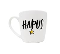 WPL Gifts Inside Out Mug Hapus Welsh Novelty Gift Ceramic Tea Cup - Happy
