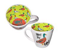 WPL Gifts Shut The Duck Up Coffee Tea Mug Inside Out 250ml