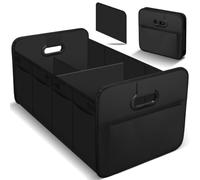 WPNCIMDA Foldable Car Boot Organiser for VW PASSAT B8 ESTATE 2015, Waterproof Multi-Compartment Boot Tidy Storage Bag with Reinforced Base, Large Capacity Car Organiser