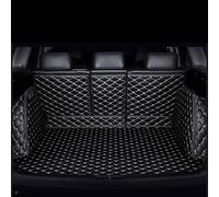 WPNCIMDA Full Coverage Car Boot Liner For Audi A4 B8 Avant/Kombi 2008-2015, Leather Trunk Mat, Protector Rear Cargo Anti-Wear Scratch Resistant Auto Accessories, Easy To Clean & Install, Black-Beige