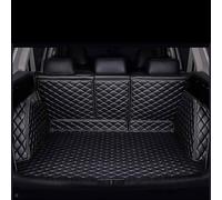 WPNCIMDA Full Coverage Car Boot Liner For Audi A4 B8 Avant/Kombi 2008-2015, Leather Trunk Mat, Protector Rear Cargo Anti-Wear Scratch Resistant Auto Accessories, Easy To Clean & Install,Black