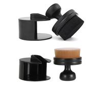 WPNCYK 2 PCS Auto Tire Shine Brush with Stand, Car Tire Shine Brush, Auto Tyre Cleaning Brush, Tyre Dressing Applicator, for Auto Detail Vents Dash Trim Seats Interior Emblems Wheels