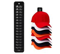 WPNCYK Hat Rack, Hat Stand, Hat Hooks, Hat Rack For Wall, For Wall Adhesive Hooks Hat Rack Hat Holder Display Organizer With Screws Expansion Anchors For Bedroom Closet Dresser Entrance(Black)