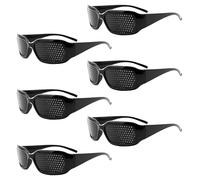 WPNCYK Pinhole Glasses, 6 Pcs Pinhole Glasses for Improving Vision, Nature Flow Correction Glasses, Pin Hole Spectacles, Anti-Fatigue Vision Relaxation Glasses for Home, Office, Reading