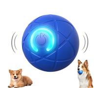 WPNCYK Viral Shaky Ball For Dogs, Interactive Dog Ball with LED Flash Light,Smart Self-Moving Ball with Spiral Pattern, for Kittens, Puppies(Blue)
