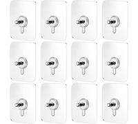 Wpppan 10 Pcs No Drill Wall Hooks | Heavy Duty Adhesive Hangers for Kitchen, Bathroom and Home | Damage-Free Picture Hanging Hardware with Removable Non-Marking Tape