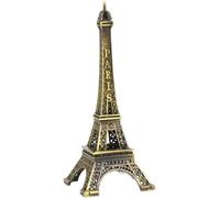 Wpppan 1Pc Gold Eiffel Tower Statue - Mini Artificial Metal Decorative Paris Eiffel Tower Figure - Home Table Decoration Collectible Figurines