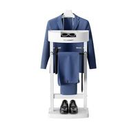 WPPTNSFY Wood Valet Stand with Tray, Clothes Valet Stand for Men, Suit Valet Stand with Sturdy Base, for Entryway, Bedroom, Office 17x13.4x41.96in