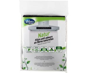 WPRO Original Universal Cooker Hood Carbon Filter 200g 57 cm x 47 cm - 2 Pack
