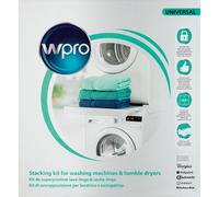 Wpro SKS101 Washing Machine Dryer Accessories/Frame with Shelf/for Connecting Installation Frame Washing Machine and Tumble Dryer (Universal for all brands. 60 x 60 cm With Shelf