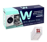 WPRO Washing Machine & Dishwasher Descaler Limescale Detergent Remover (12 x 50g Sachets + 5 x Laundry Cupboard Fresheners)